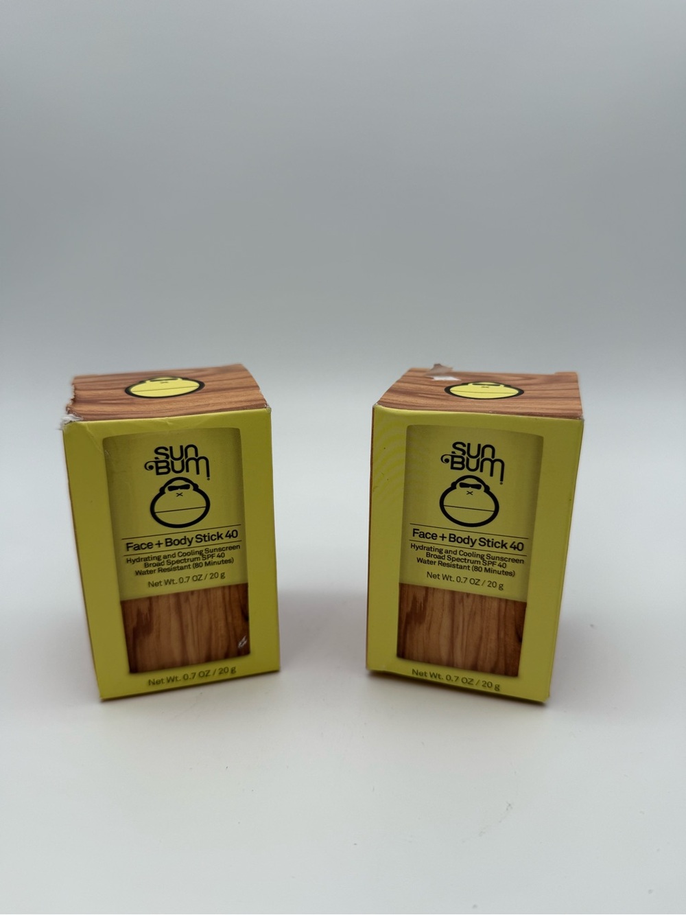 2x1 Sun Bum Face + Body SPF 40 Stick — Yellow Travel Sunscreen